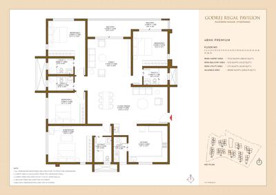 Image of 1350 Sq.ft 2 BHK Apartment / Flat for sale in Godrej Regal Pavilion, Rajendra Nagar, Hyderabad for Rs. 13500000