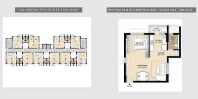 Image of 589 Sq.ft 1.5 BHK Apartment / Flat for sale in Mahindra World City, Maraimalai Nagar, Chennai for Rs. 3500000