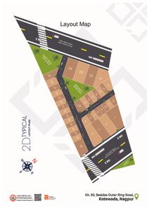 Image of 1394 Sq.ft Residential Plot / Land for sale in Aarohan Saraswati, Samruddhi Mahamarg, Nagpur for Rs. 4300000