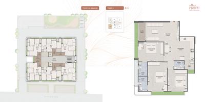 Image of 2439 Sq.ft 3 BHK Penthouse for sale in Vashikaa Prime, Chandkheda, Ahmedabad for Rs. 11000000