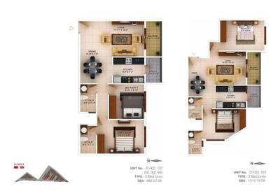 Image of 1139 Sq.ft 3 BHK Apartment / Flat for sale in Concorde Wind Rush, Bommasandra, Bengaluru for Rs. 7500000