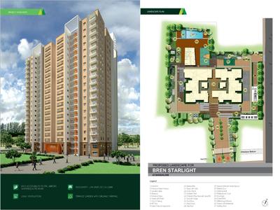 Image of 1250 Sq.ft 2 BHK Apartment / Flat for sale in Bren Starlight by Bren Corporation, Aavalahalli, Bengaluru for Rs. 15270000