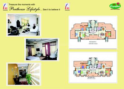 Image of 1870 Sq.ft 3 BHK Apartment / Flat for sale in JMD Gardens, Sector 33, Gurgaon for Rs. 28500000