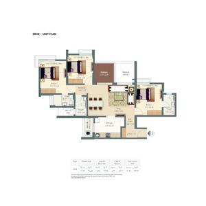 Image of 814 Sq.ft 1 BHK Apartment / Flat for sale in Pride Kingsbury Phase III, Charholi Budruk, Pune for Rs. 8600000