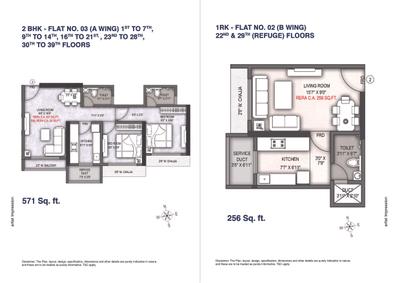 Image of 600 Sq.ft 2 BHK Apartment / Flat for sale in Shraddha Palacious, Bhandup West, Mumbai for Rs. 12500000