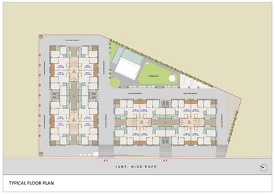 Image of 1450 Sq.ft 3 BHK Apartment / Flat for sale in Swara Crystal, Sargasan, Gandhinagar for Rs. 11000000