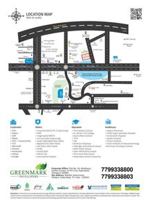 Image of 1825 Sq.ft 3 BHK Apartment / Flat for sale in Green Mark Mayfair Apartments, Osman Nagar, Hyderabad for Rs. 16200000