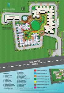 Image of 1300 Sq.ft 3 BHK Apartment / Flat for sale in Marina Suites , Mahurali, Ghaziabad for Rs. 9500000