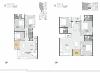 Image of 1485 Sq.ft 3 BHK Apartment / Flat for sale in Shree Ram Swastika Heights, Bhayli, Vadodara for Rs. 7500000