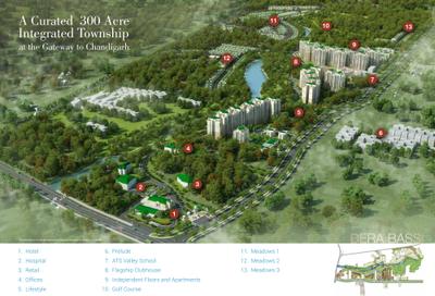 Image of 4500 Sq.ft Residential Plot / Land for sale in ATS Golf Meadows 1, Ashiana Colony, Dera Bassi for Rs. 17400000