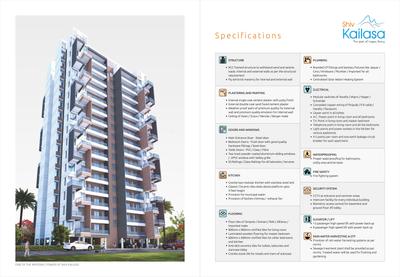 Image of 1722 Sq.ft 3 BHK Apartment / Flat for sale in Om Shiv Kailasa, Mihan, Nagpur for Rs. 7900000