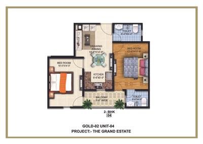 Image of 1450 Sq.ft 3 BHK Apartment / Flat for sale in SK The Grand Estate 2, Noida Extension, Greater Noida for Rs. 6799000