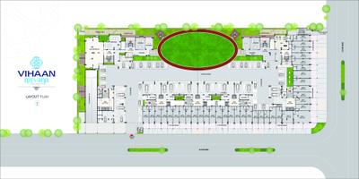 Image of 1413 Sq.ft 2 BHK Apartment / Flat for sale in Vihaan Nirvana, Sargasan, Gandhinagar for Rs. 7000000