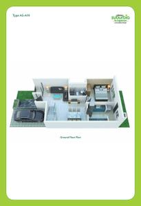 Image of 1533 Sq.ft 3 BHK Villa for sale in Siddha Suburbia Bungalow, Rajpur, Kolkata for Rs. 10800000