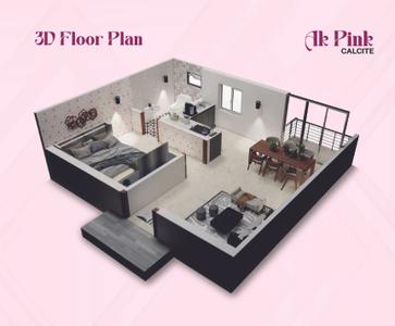 Image of 469 Sq.ft 1 BHK Apartment / Flat for sale in AK Pink Sapphire, Sembakkam, Chennai for Rs. 2814000