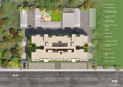 Image of 800 Sq.ft 3 BHK Apartment / Flat for sale in Sun Legacy Reverside, Moshi, Pune for Rs. 7300000