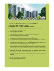 Image of 1840 Sq.ft 3 BHK Apartment / Flat for sale in Jaypee Garden Isles, Sector 133, Noida for Rs. 11800000