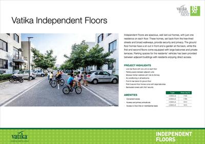 Image of 2160 Sq.ft 3 BHK Builder Floor for sale in Vatika Independent Floors, Sector 83, Gurgaon for Rs. 22500000