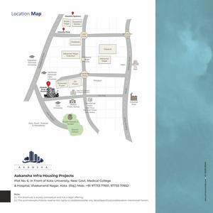 Image of 600 Sq.ft 2 BHK Apartment / Flat for sale in Akansha Deep Homes, Swami Vivekananda Nagar, Kota for Rs. 3150000