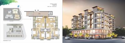 Image of 1230 Sq.ft 2 BHK Apartment / Flat for sale in Vedant Pearl Garden, Bhayli, Vadodara for Rs. 3400000