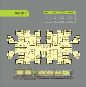 Image of 1500 Sq.ft 3 BHK Apartment / Flat for sale in KGISL Platina, Saravanampatty, Coimbatore for Rs. 7000000