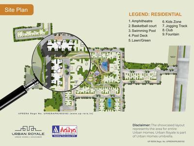 Image of 900 Sq.ft 2 BHK Apartment / Flat for sale in Aditya Urban Royale, Bamheta Village, Ghaziabad for Rs. 6100000