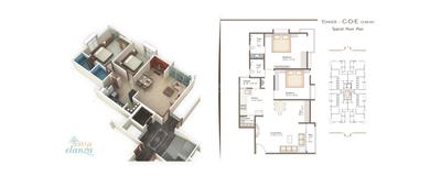 Image of 850 Sq.ft 2 BHK Apartment / Flat for sale in Elanza Aditya Elanza, Bhayli, Vadodara for Rs. 5000000