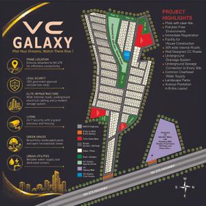 Image of 1200 Sq.ft Residential Plot / Land for sale in VC Galaxy, Bylakuppe, Mysore for Rs. 3300000