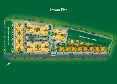 Image of 1350 Sq.ft 3 BHK Apartment / Flat for sale in Kolte Patil Green Groves Villa, Upper Kharadi, Pune for Rs. 12500000