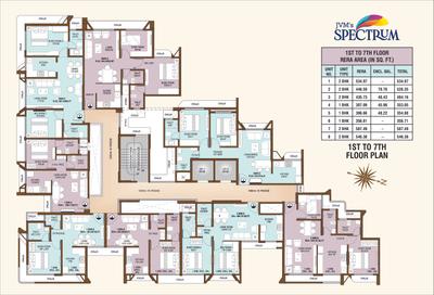 Image of 905 Sq.ft 2 BHK Apartment / Flat for sale in JVM Spectrum, Thane West, Thane for Rs. 9000000