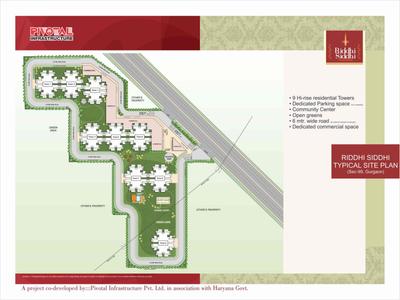 Image of 500 Sq.ft 1 BHK Apartment / Flat for sale in Pivotal Riddhi Siddhi, Sector 99, Gurgaon for Rs. 4500000