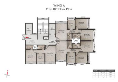 Image of 650 Sq.ft 1 BHK Apartment / Flat for sale in Nirmiti Seasons, Mulund East, Mumbai for Rs. 15459500
