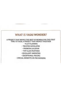 Image of 490 Sq.ft 1 BHK Duplex for sale in AVA Sereno, Vasai East, Vasai for Rs. 4400000