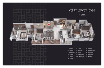 Image of 1256 Sq.ft 2 BHK Apartment / Flat for sale in Majestique Ephelia, Kondhwa, Pune for Rs. 9700000