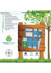 Image of 1200 Sq.ft Residential Plot / Land for sale in Vaibhav Greens Phase I, Mallenahalli, Sidlaghatta, Chikballapur District for Rs. 1080000