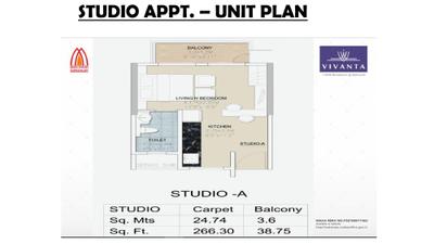 Image of 990 Sq.ft 2 BHK Apartment / Flat for sale in Malpani Vivanta, Baner, Pune for Rs. 12500000
