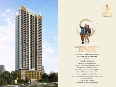 Image of 630 Sq.ft 1 BHK Apartment / Flat for sale in Space Sky 27, Bhandup West, Mumbai for Rs. 9300000
