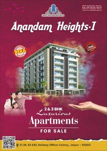 Image of 1126 Sq.ft 3 BHK Apartment / Flat for sale in Shri Anandam Heights I, Keshupura, Jaipur for Rs. 6000000
