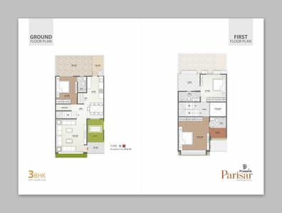 Image of 2100 Sq.ft 3 BHK Apartment / Flat for sale in Pramukh Parisar, Sector 4, Gandhinagar for Rs. 8500000