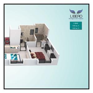 Image of 1040 Sq.ft 2 BHK Apartment / Flat for sale in Satish Libero, Warje, Pune for Rs. 8500000
