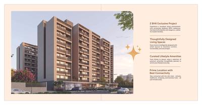 Image of 630 Sq.ft 1 BHK Apartment / Flat for sale in Siddhi Vinayak Emerald, Chandlodia, Ahmedabad for Rs. 5000000