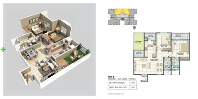 Image of 1150 Sq.ft 2 BHK Apartment / Flat for sale in Sobha Orion Block 3, Kondhwa, Pune for Rs. 8700000