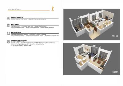 Image of 620 Sq.ft 2 BHK Apartment / Flat for sale in SBM Sky, Thane West, Thane for Rs. 11000000