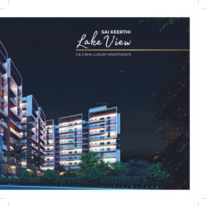 Image of 1420 Sq.ft 3 BHK Apartment / Flat for sale in Sai Keerthi Lake View, Chandanagar, Hyderabad for Rs. 11720000