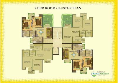 Image of 1326 Sq.ft 3 BHK Apartment / Flat for sale in Sare Royal Greens, Sector 92, Gurgaon for Rs. 15000000