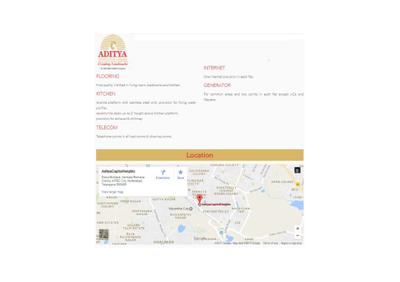Image of 1890 Sq.ft 3 BHK Apartment / Flat for sale in Aditya Capitol Heights, Kukatpally, Hyderabad for Rs. 18000000