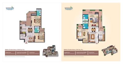 Image of 895 Sq.ft 2 BHK Apartment / Flat for sale in High End Windsor Paradise II, Raj Nagar Extension, Ghaziabad for Rs. 6000000