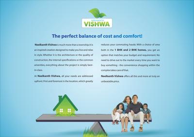 Image of 676 Sq.ft 1 BHK Apartment / Flat for sale in Neelkanth Vishwa, Panvel, Navi Mumbai for Rs. 4900000