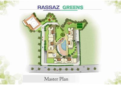 Image of 850 Sq.ft 2 BHK Apartment / Flat for sale in Rassaz Greens Tower C D And E, Mira Road East, Mira Bhayandar for Rs. 12000000