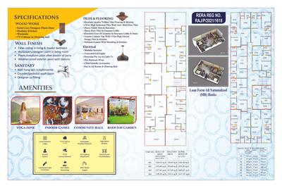 Image of 1112 Sq.ft 3 BHK Apartment / Flat for sale in ABM Residency, Jhotwara, Jaipur for Rs. 4600000